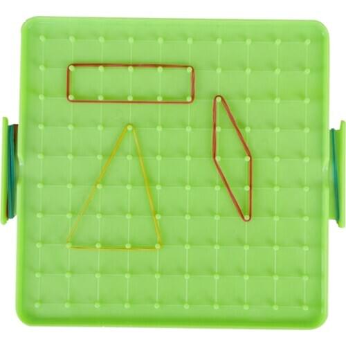 Geoboard Math Nail Board Plate Plastic Geometry Board Learning Toy