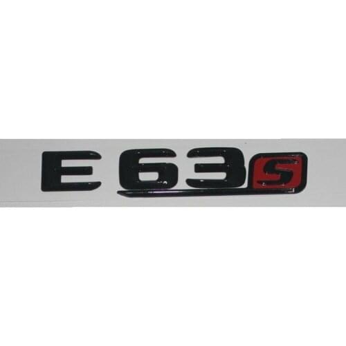 Gloss Black E63s Letters Trunk Emblem Badge Emblems for Mercedes E63 S