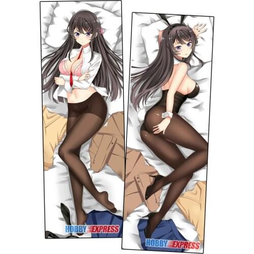 Hobby Express Anime Dakimakura Japanese Otaku Waifu Hugging Body Pillow Cover Mai Sakurajima 21617