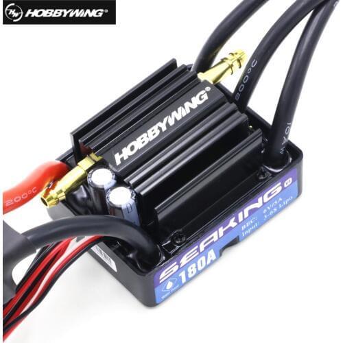 Original HobbyWing SeaKing V3 180A BL Motor ESC 6V/5A BEC for RC R/c Racing Boat