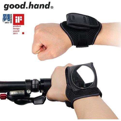 Good.hand Ride Bicycle Bike Rear View Vision Wrist Guards with Built-in Back Mirror Cycling safety Reflective Wristband Mirror