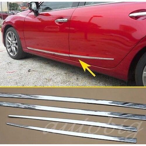 Chrome Body Side Styling FOR Mazda6 GJ 2014-2016 ATENZA Door Molding Cover Trim