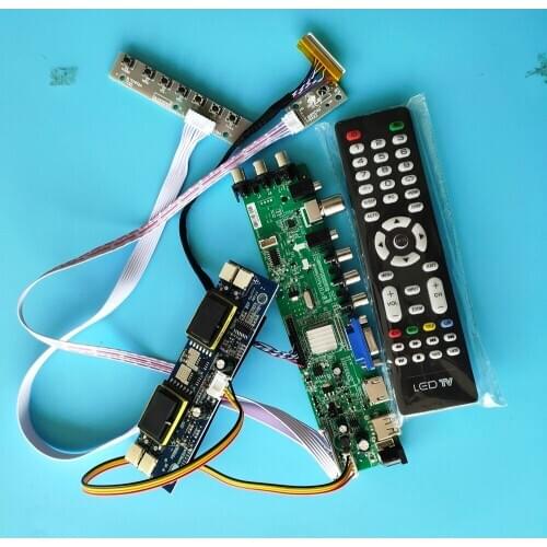Kit For LM215WF1-TLF1/LM215WF1-TLG1 HDMI USB LVDS screen Panel digital DVB-C AV 1920X1080 4 CCFL controller board 30pin 21.5"