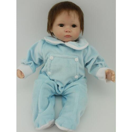 45CM Soft Silicone Reborn Newborn Baby Dolls Sleeping Babies 45cm Toys For Girls Brinquedos Reborn Bonecas Girl Boy Shower Dolls