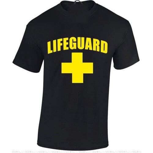 LIFEGUARD MENS T SHIRT FUNNY DESIGN FANCY DRESS BAYWATCH BEACH STAG PARTY TEE Cool Casual Vintage T-Shirt Men Unisex New Fashion