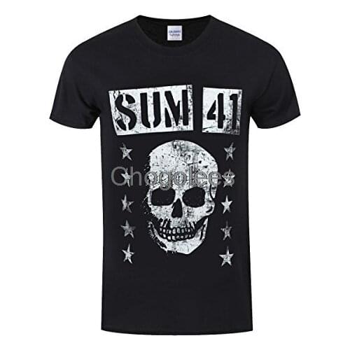 Sum 41 Grinning Skull Mens Fashion T-shirt