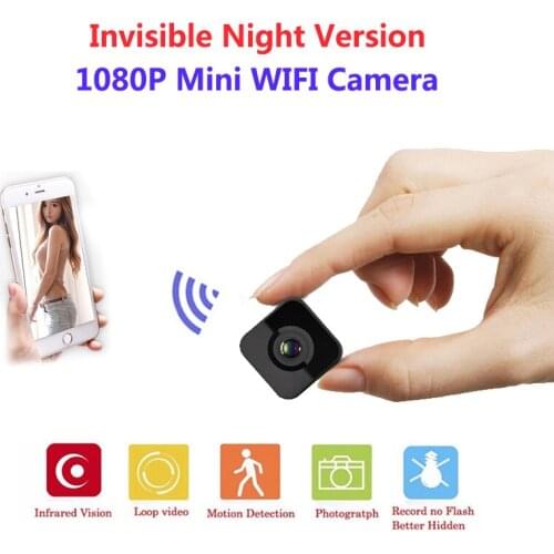 Invisible Night Version Wifi IP Mini Camera Wireless 1080P for Video Recording Support Remote Control Portable Recorder pk q7