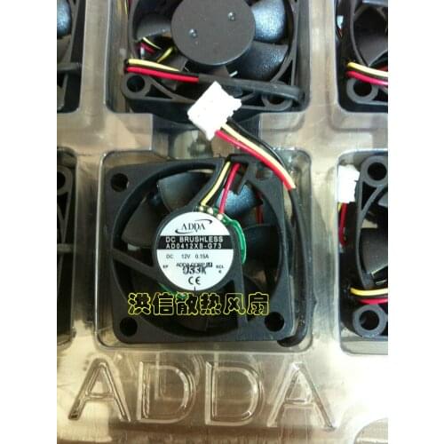 New and original ADDA 4010 DC12V 0.15A 4cm ultra thin fan 40 * 40 * 10mmAD0412XB-G73