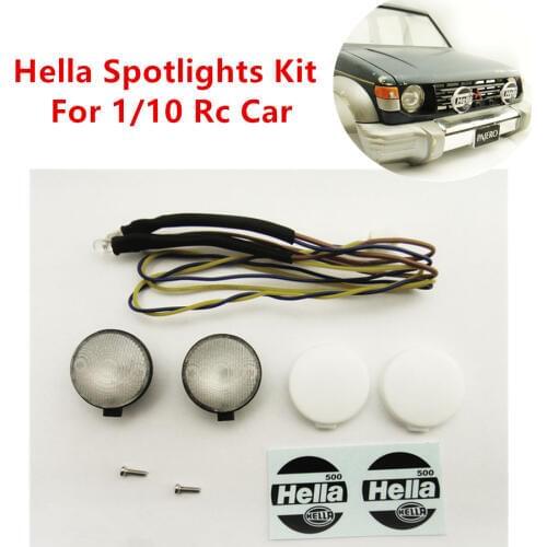 RC Car Hella Spotlights Kits Fit For 1/10 RC Crawler Tamiya CC01 Classis Remote Control Toys Off-road Rally Model Car