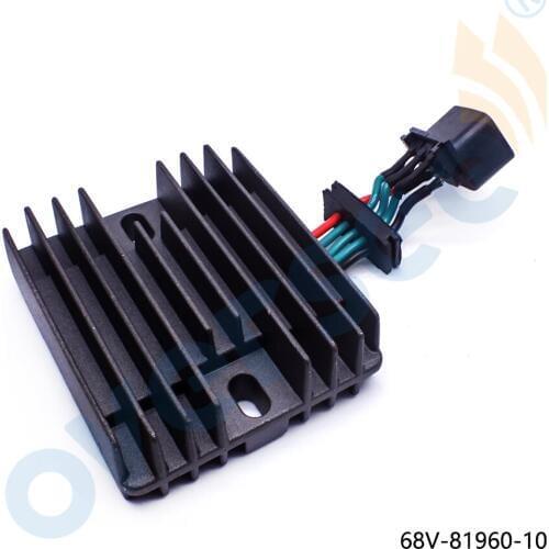 68V-81960 VOLTAGE REGULATOR RECTIFIER Assy Fit Yamaha Outboard F 40HP - 115HP 4T 68V-81960-00 68V-81960-10