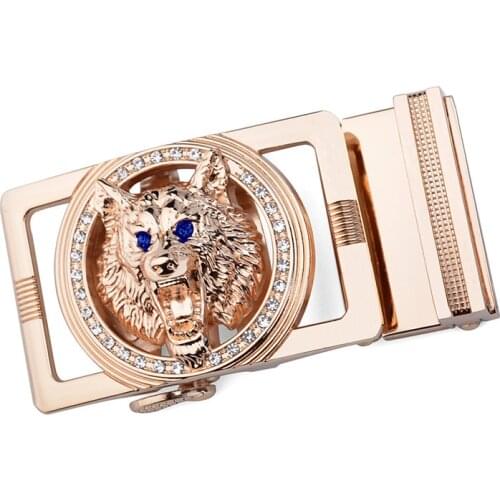Hot New Brand Designer Belts Men High Quality Automatic Belt Men Leather Girdle Casual Waist Strap With Wolf Heah Buckle GH888