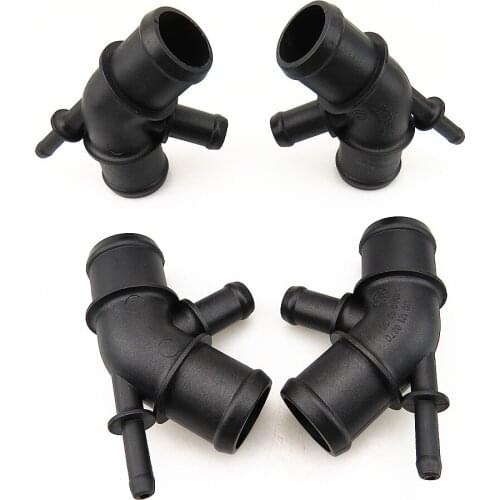 SCJYRXS 4Pcs 1.8T 2.0T Engine Cooling Tank Water Pipe Connector For TT Seat Leon Golf MK4 Bora Octavia Beetle 1J0121087C