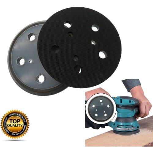 5" 8 Holes Sander Pad Sander Backing Pad Hook Loop for Electric Grinder Power Tools Accessories