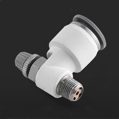Male Thread1/8" 1/4" 3/8" M5 Air Fittings Pneumatic Parts Connector Quick Push For Hose Fitting Speed Plastic Regulating Valve