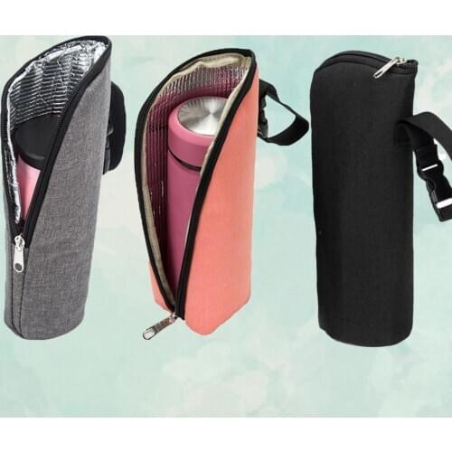 Baby Bottle Pouch Zipper Closure Convenient Aluminium Film Feeding Bottle Warmer Storage Bag for Stroller Tote Stroller Bags