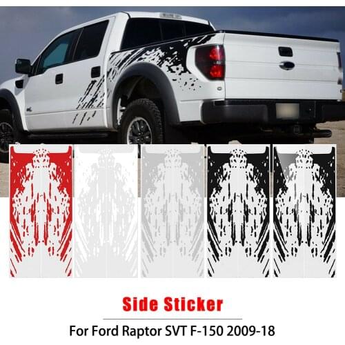 Vinyl Sticker Reflective Mud Splash Kit Marks Headlight Decal Car Stickers 40cmX12cm For Ford Raptor SVT F-150 2009-2018 Car DIY
