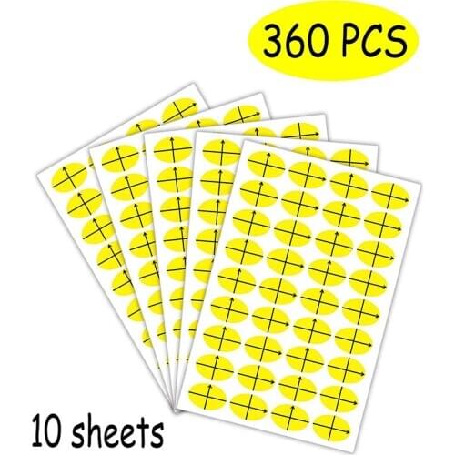 Embroidery Target Stickers 3/4"×1/2" Oval Shape Planner Calendar Scrapbooking Crafting Stickers - 360 Placement Stickers