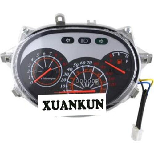 XUANKUN Motorcycle Instrument Vehicle Instrument Assembly with Tachometer Table