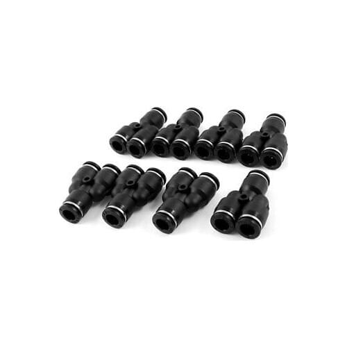 Y Design 3 Ways 8mm Pneumatic Piping Quick Joint Fittings Connector 8 Pcs