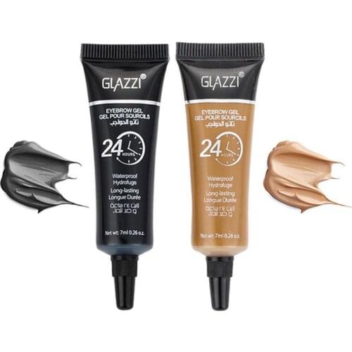 Liquid Eyebrow Enhancers Natural Easy To Wear Brown Waterproof Eyebrow Tint With Mascara Eyebrows Paint Brush Set Beauty Tool