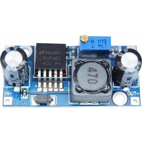100pcs LM2596 LM2596S ADJ Power supply module DC-DC Step-down module adjustable Voltage regulator 3A