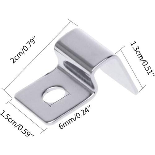 4Pcs Stainless Steel Aquarium Fish Tank Fixed Cover Clip Filter Barrel Holder