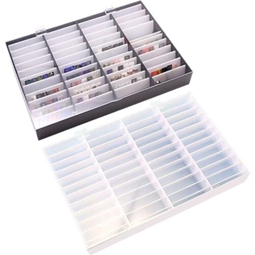 44 Grids Fake Nail Tips Color Display Holder Storage Box for Nails Art Decoration Container