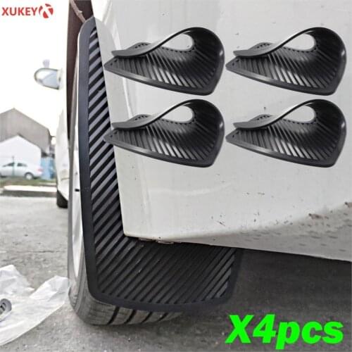 4x Rubber Universal Soft Mudflaps Mud Flaps Splash Guards For Nissan QASHQAI Dualis J10 J11 X-TRAIL T30 T31 T32 Rogue Sport