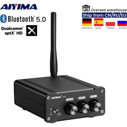 AIYIMA APTX-HD Bluetooth Amplifier QCC3034 105Wx2 TPA3221 Hifi Stereo Digital Power Amplifier Home Theater Speaker Amplificador
