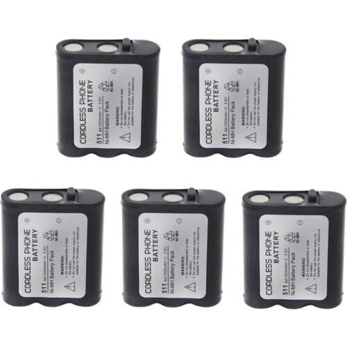 3.6V 1500mAh NI-MH Rechargeable Cordless Home Phone Battery for Panasonic P511 P-P511 PP511 P-P511A ER-P511 HHR-P402
