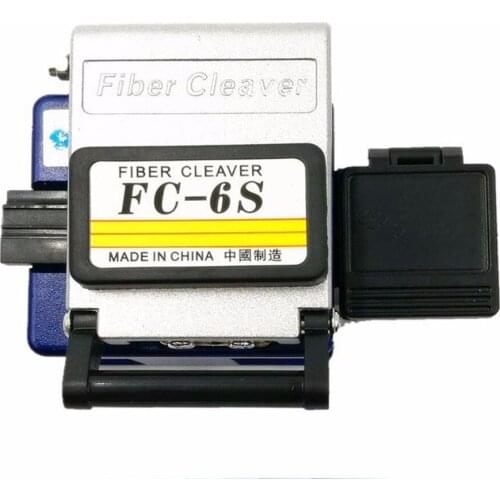 Free delivery2pcs/lot fc-6S Blue Guide Fiber Optic Cleaver Optical Fiber Cleaver For FTTX FTTH Cutting Cleaver with Fiber Scrap