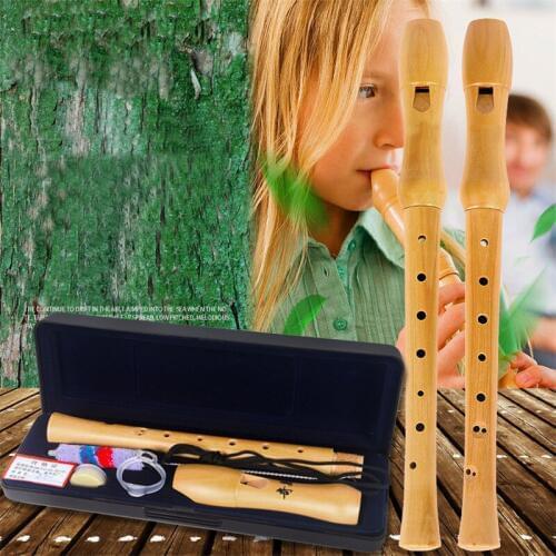 Wooden 8 hole German British flute wood clarinet 1pc