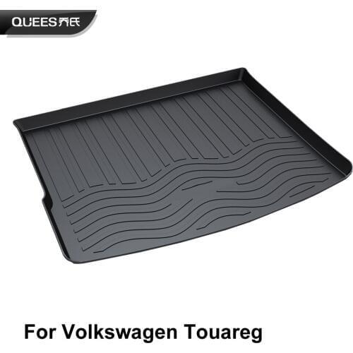 QUEES Custom Fit Cargo Liner Tray Mat for Volkswagen Touareg 2006 2007 2008 2009 2010 2011 2012 2013 2014 2015 2016 2017