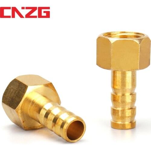 Brass Hose Pipe Fitting Couping 4 6 8 10 19 Barb Tail 1/8 1/4" 1/2" 3/8 BSP Female Thread Copper Connector Joint Coupler Adapter