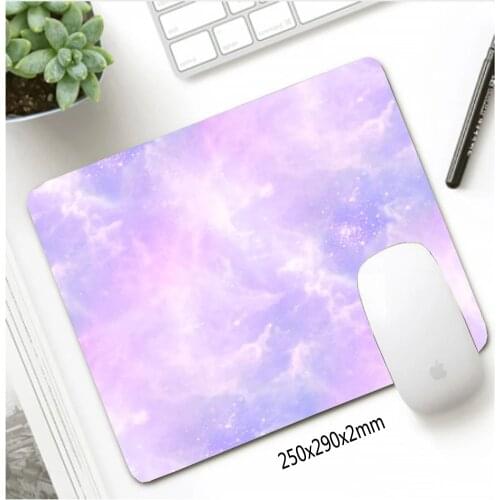 Purple Pink Small Mouse Pad Kawaii Gaming Accessories Rubber Anti-skid Pad Notebook Gamer Computer Keyboard Desk Mat Carpet Pad