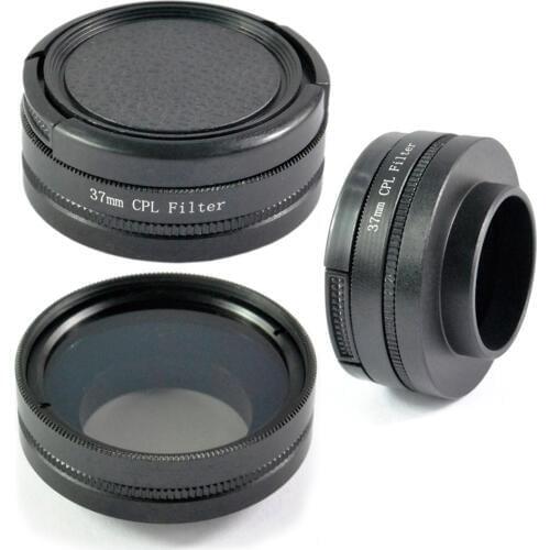 37mm CPL + UV Filter Kits 2 in 1 Lens Protector + gopro Adapter Ring For GoPro HD Hero 3 3+ 4