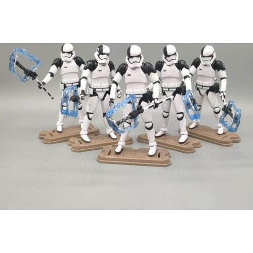 Lot of 5pics Wars Republic Utapau Orange White Trooper 3.75" Loose Action Figure