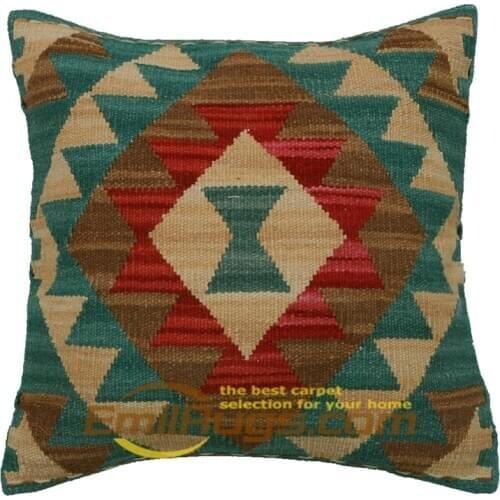 Pillow case 50x70 Kilim Home Decor Handmade Hand Made Hand Woven Wool Varies Bed Heads
