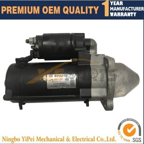 New original starter for KHD Engine 0001231005 0-986-021-000 0-001-231-005 Azf4161