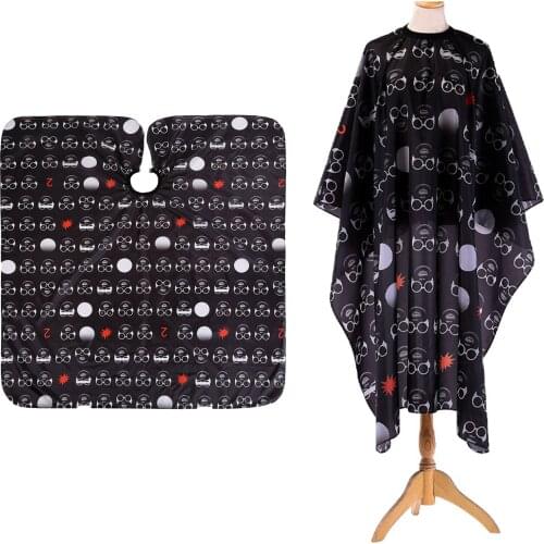 Professional Barber Cape with Snap, Hair Cutting Cape Hairdressing Apron, Sunglass Pattern