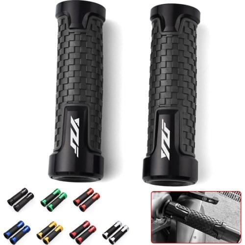 YZF Motorcycle Racing Handlebar Grips 7/8" 22mm Aluminium Soft Rubber Hand Bar Grips For Yamaha YZF R1 R3 R6 R125 R6S R25 600R
