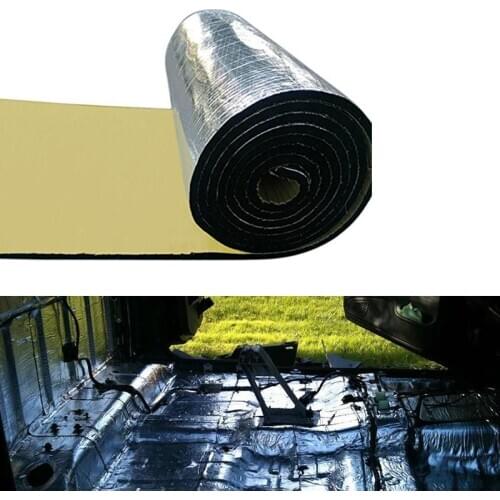 60x40inch/Roll 10mm Thick Car Heat Sound Deadener Deadening Cotton Noise Insulation Mat Auto Fireproof Waterproof Muffler
