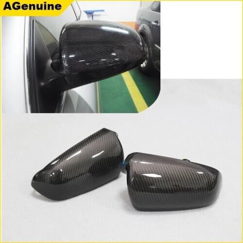 Replacement Carbon fiber rearview mirrors caps door side mirror covers for Audi A3 7V A4 A5 B7 A6 C6