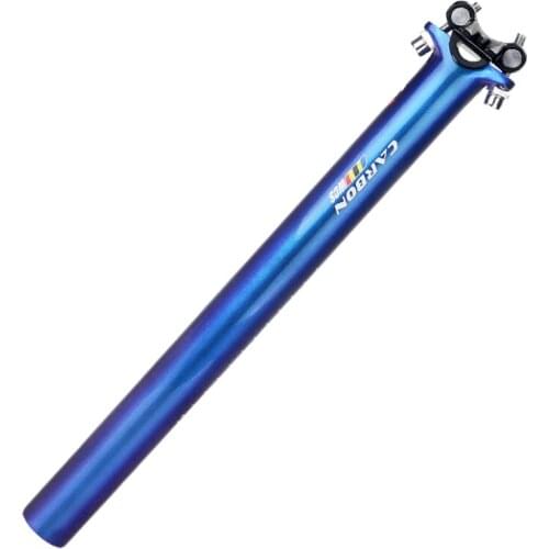 TOSEEK carbon fiber discoloration gloss bicycle seatpost mtb road moumtain seatpost 27.2/30.8/31.6mm*350mm/400mm bike parts