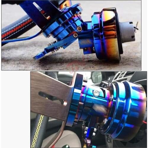 Universal Racing Steering Wheel Quick Release Hub Adapter Boss Kit Hub Cover Shield Brunt Blue