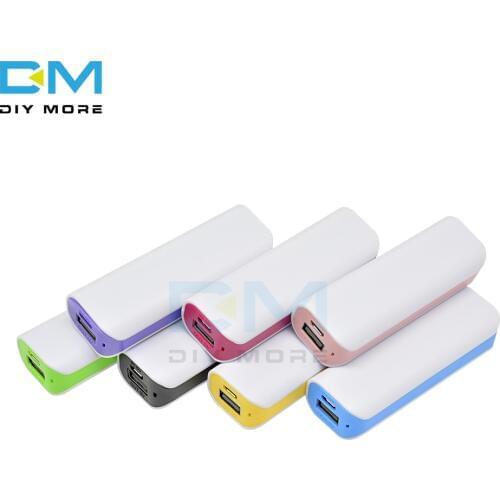 Candy Color Portable Led Power Bank For Mobile Phone 18650 Box Phone Charger Diy Case Dual USB Power Supply Diy Electronic Kit