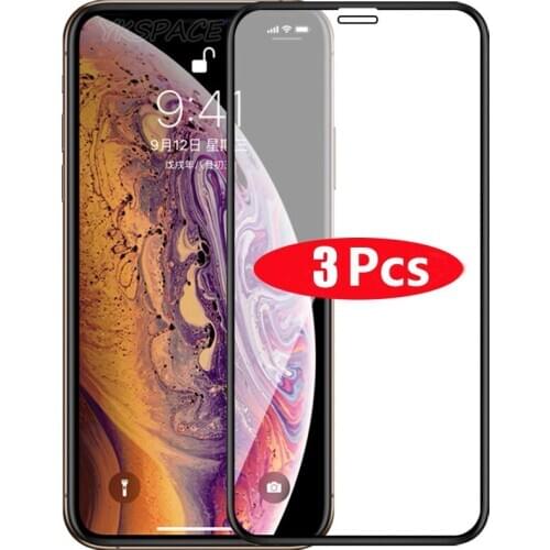 3Pcs Full 9H Tempered Glass For iPhone X XS XR 11 12 mini Pro Max 6 6s 7 8 Plus SE 2020 Explosion Proof Screen Protector Film