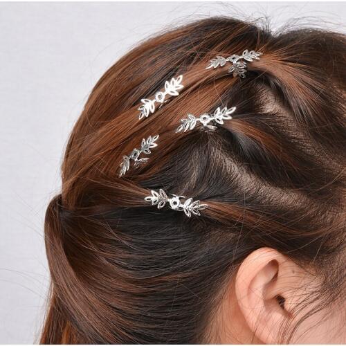 5PC/lot Women Simple Hollow Snowflake Pattern Hairpin Hair Clips Alloy Hair Accessories Alloy Hair Accessories Wholesale
