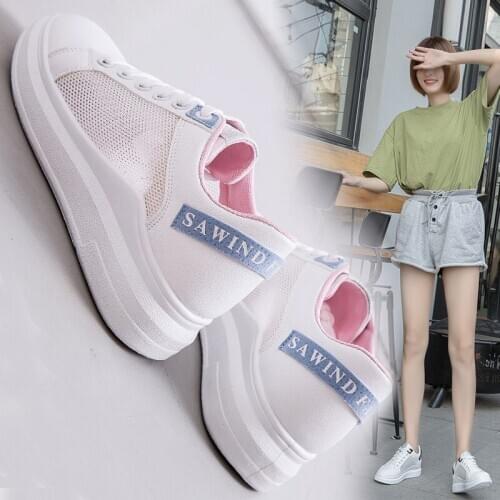 Women Shoes 2019 New Arrivals Fashion Tenis Feminino Light Breathable Mesh Shoes Woman Casual Shoes Women Sneakers Fast Delivery
