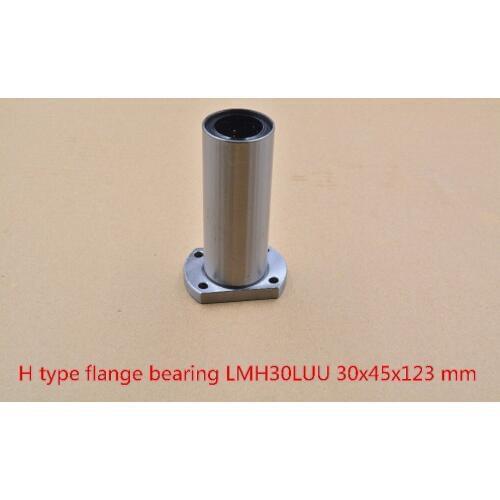 30mmx45mmx123mm LMH30LUU LMT30LUU oval flange long linear ball bearing for 30mm shaft cnc 1pcs